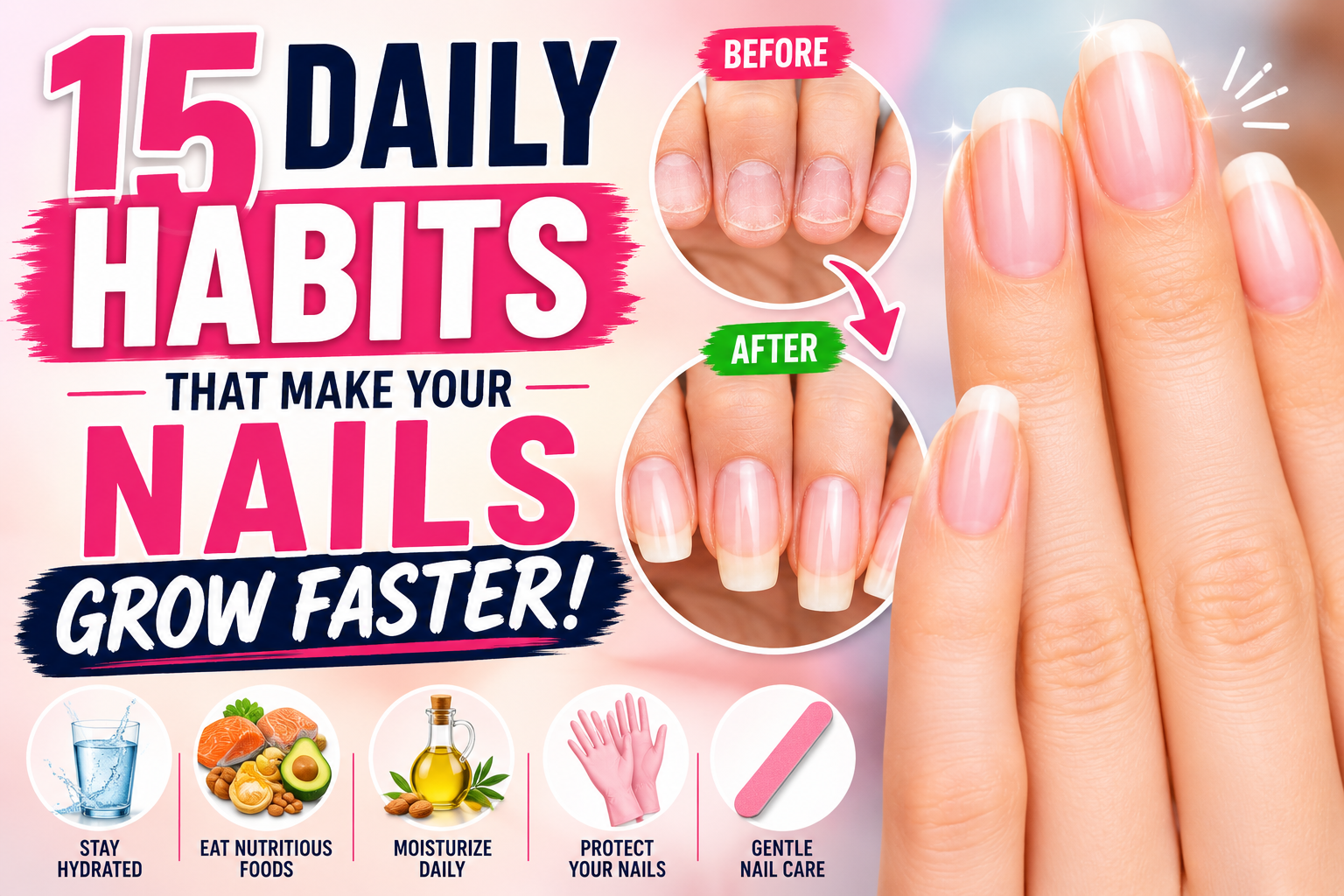 15 Daily Habits That Make Your Nails Grow Faster