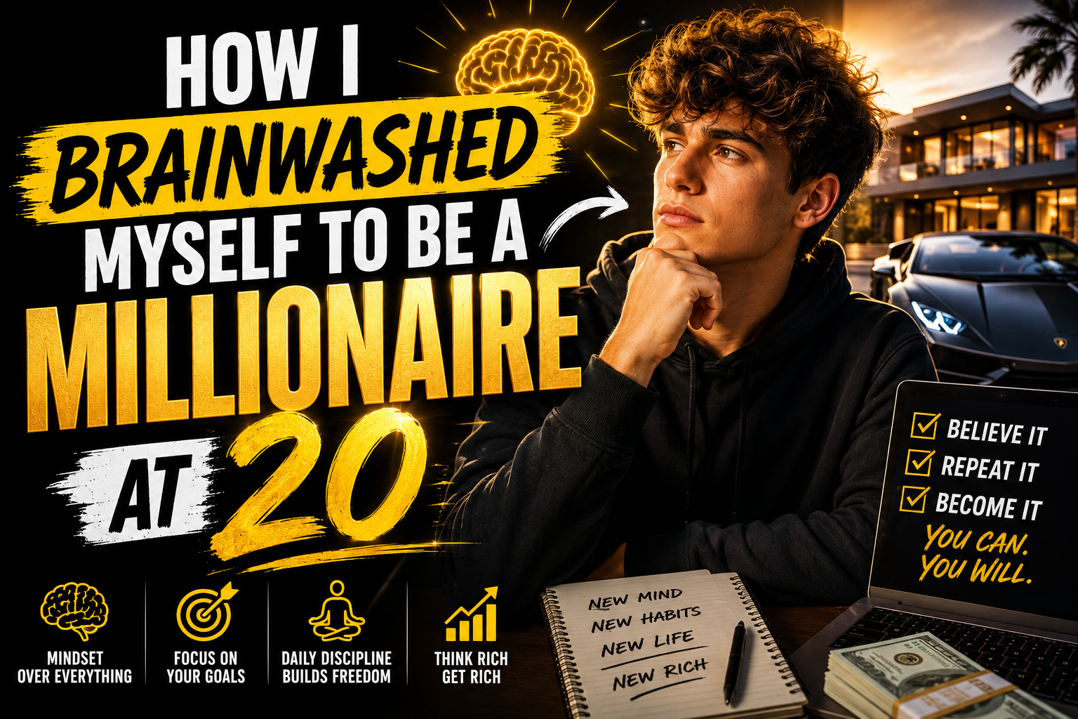 How I Brainwashed Myself to Be a Millionaire at 20