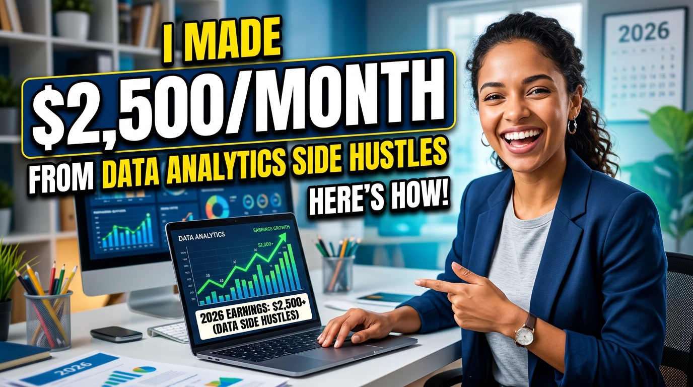 I Made $2,500/Month From Data Analytics Side Hustles in 2026. Here’s How.