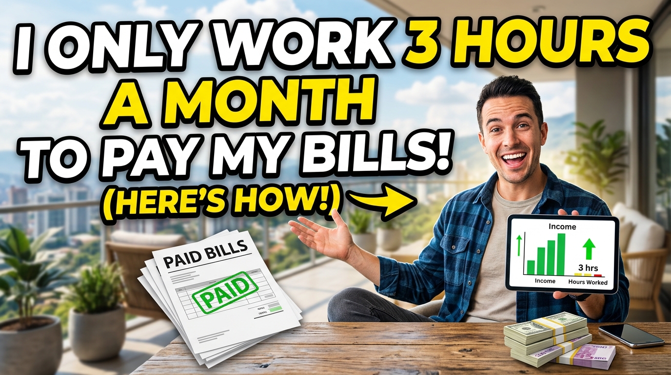 I Only Work 3 Hours a Month to Pay My Bills (Here's How)