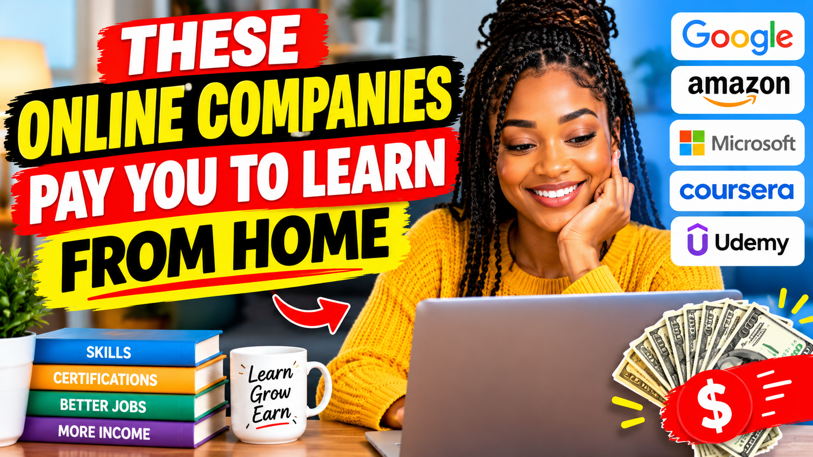 THESE ONLINE COMPANIES PAY YOU TO LEARN FROM HOME